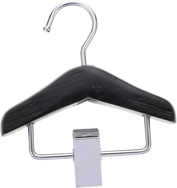 1pc Pet Pants Clip Rack for Dogs Lightweight Plastic Pet Apparel Hanger for Clothes and Pants for Organizing Puppy Clothing Closets Black