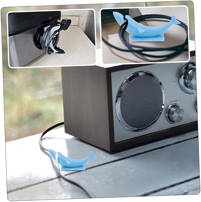 2pcs Self-Adhesive Cord Management Winder Cable Storage Organizer Household Cable Keepers Silicone Cord Organizer for Appliances