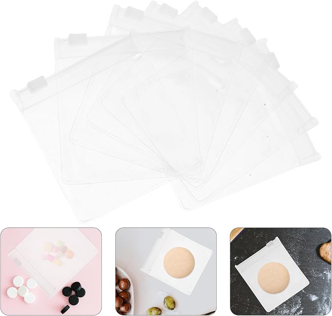 Ciieeo 24pcs Small Eva Sealable Pill Bags Travel Medicine Container Portable Pills Organizer Pouches for Daily Medication and Pet Storage