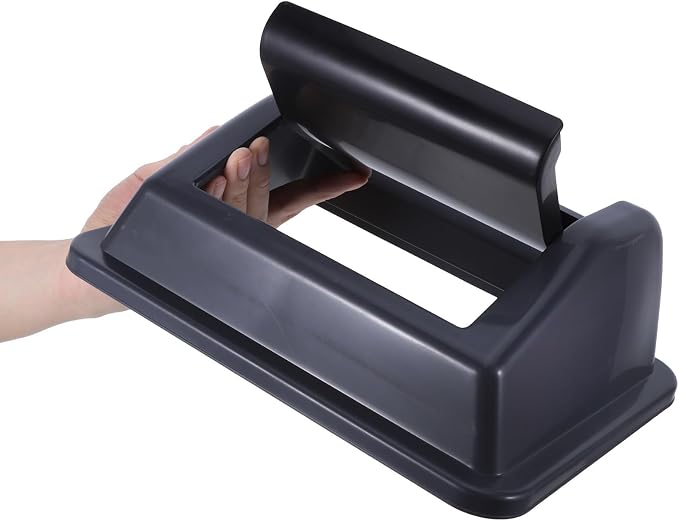 L Plastic Swing Lid Trash Can Replacement Cover for Commercial Trash Bin with Easy Installation and Safe Handling Suitable for Mall and Pet Food Storage