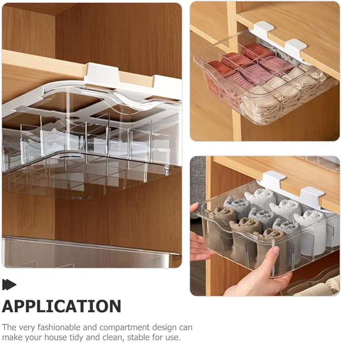 Multi-grid Closet Underwear Storage Box Drawer Type Sock Organizer