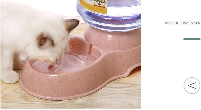 Haofy Automatic Pet Water Dispenser 3.8L Large Capacity Non Leak Gravity Water Bowl with Detachable Design Non Slip Base for Dogs Cats Ideal for Home Travel Crate Multi Pet Households (for Pink)