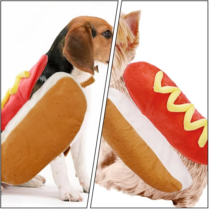 Creative Lightweight Cotton Pet Festival Costume for Cats and Dogs, Orange Wearable Design for Holiday and Party Events
