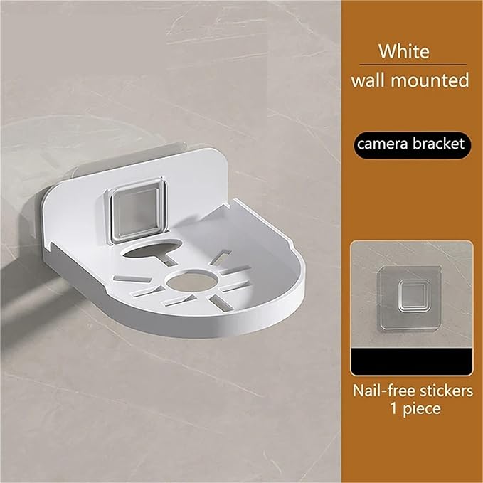 Wall Mount Camera Shelf 20-Count High-Load Camera Tray for Surveillance Setups – Must-Have Monitoring Security Parts(White)