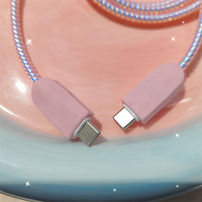 Cute Cable Protector for iPhone Charger,Classic Charging Cord Protector,Soft Frosted Silicone Charger Cover,Wire Cord Saver,Data Cable Saver Phone Cable Protector for iPad iPhone 14 15 16Pro Max-Pink