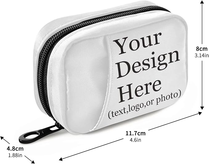 Personalized Custom Pill Case 7 Day Pill Organizer Travel Pill Case Portable Weekly Pill Box Bag Container Vitamin Supplement Holder with Zipper for Family Business