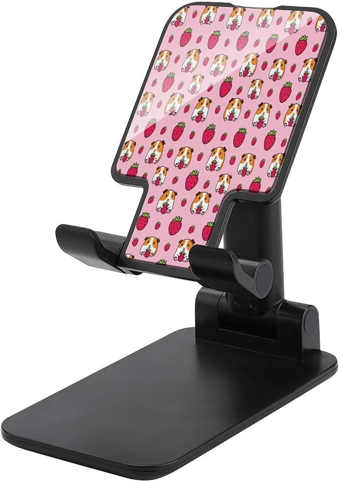 Travel Lightweight Pink Guinea Pig And Strawberry Cell Phone Holder