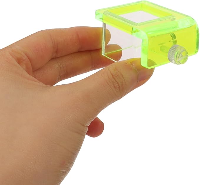 Alasum Mini Fluorescent Clip for Aquarium 3x3cm Tube Holder 4-8mm Glass Wall Mounted Feeding Tool for Small Fish Betta Tank Supplies