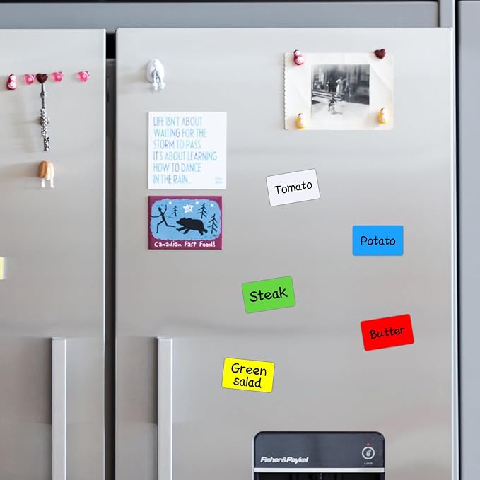 Dry Erase Magnetic Labels 5x3 in, Magnetic Dry Erase Labels 40 Pack | Reusable Dry Erase Magnetic Labels for Whiteboards, Locker, School, Classroom, Office, Home