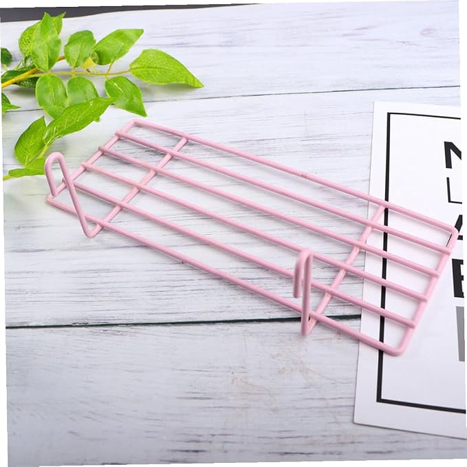 Wear-Resistant Iron Wall Grid Parrot Stand Bird Cage Platform for Small to Birds Wall Accessory with Surface and Display Easy Install
