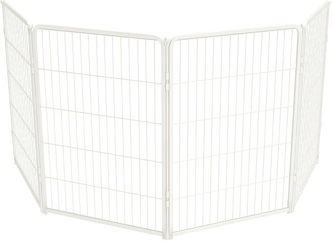 FXW Homeplus Indoor Dog Playpen, 40" H, 4 Panels, for Medium & Large Dogs | Stress-free play, Heavy-duty, Semi-open design, Easy setup, Threshold-free gate, Expandable, Patented