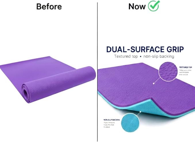 Nuanchu Dog Grooming Table Mat,36 x 24 x 0.2In,Non-Slip PVC Pad, Purple