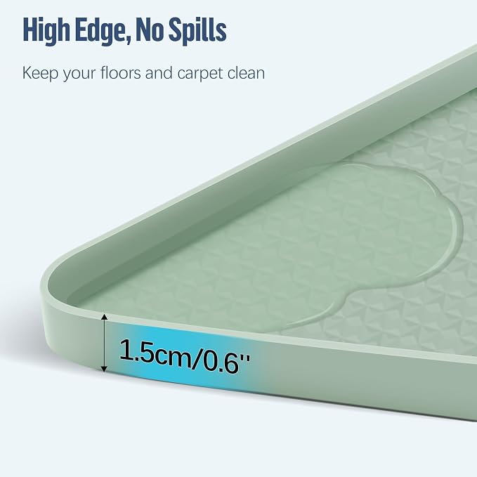 Pee Pad Holder for Dogs 51''x25.6'' Silicone Puppy Pee Pad Tray, Green | Extra Large Dog Potty Tray Leak-Proof, High Edge, No Spill Training Pads for Floor Protection, No Pee Pads