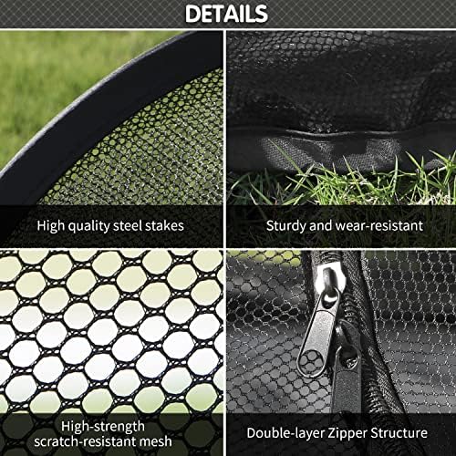 Rest-Eazzzy Outdoor Cat Enclosures, Portable Cat Tent for Outside Enclosure for Indoor Cats, Catio Outdoor Cat Enclosure for Kitty and Small Animals, Cat Playpen with Tunnel, Storage Bag | Pop Up Catio, Waterproof PE Base, Anti-Bug Mesh, Firm Steel Rod...
