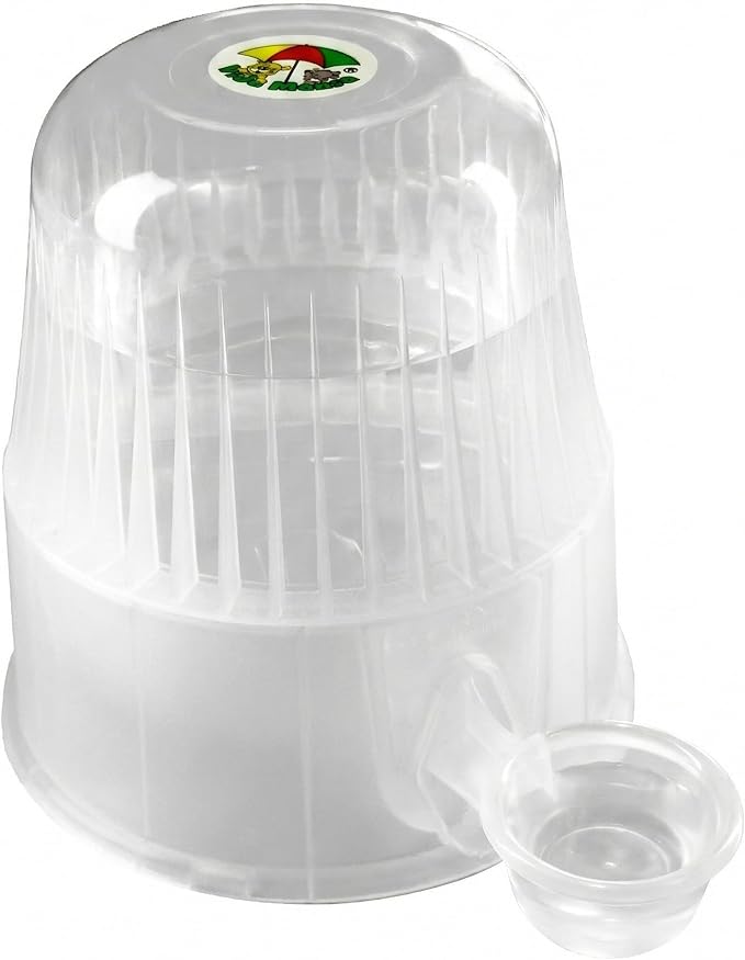 Pet Water Dispenser for Dogs and Cats, 67.6 oz – Gravity-Fed Water Bowl for Clean Drinking, Prevents Wet Fur, BPA-Free Polypropylene, (Clear)