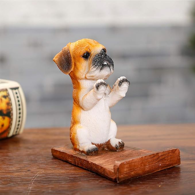 Puppy Dog Cell Phone Stands Pet Smartphone Holder for Desk Saint Bernard