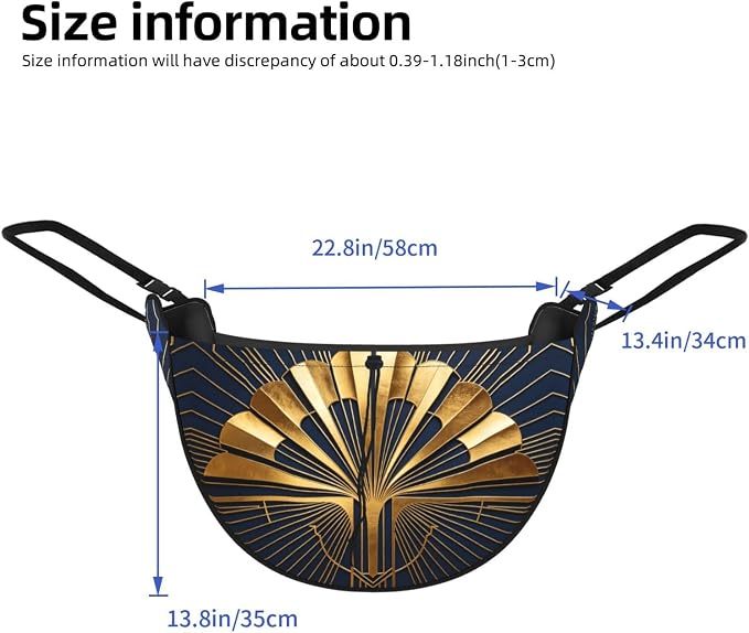 Gold Fan Art Car Seat Organizer-Backseat Storage Bag for Travel | Waterproof Durable. Holds Snacks Gear Essentials. Fits Most Cars.