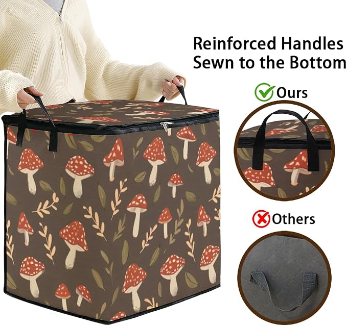 2pcs blanket storage bag for under bed,closet organizers 95L | clothing sweater sheet bedding comforter duvet quilt pillow toy storage bags with lids,dorm room essentials for containers