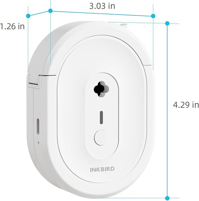 Inkbird N12 Bluetooth Label Maker Printer with Tape Mini Portable