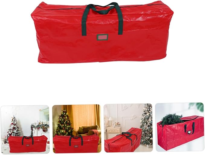 Large Capacity Christmas Tree Storage Bag Holiday Storage Pouch with Reinforced Handles for Organizing Christmas Decorations and Other Items