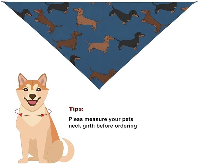 Pet Scarf for Small and Large Dogs Party Supplies, Casual Daily Use, Washable Weenie Dachshund Dogs Lightweight Pet Fashion Accessories