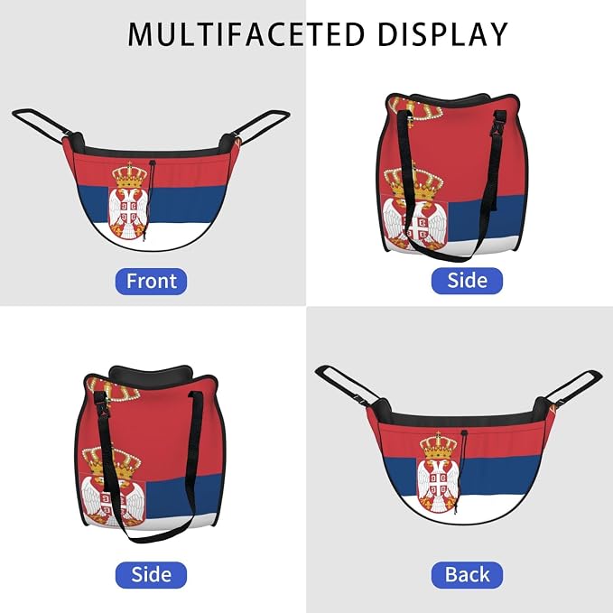 Flag of Serbia Car Seat Organizer-Backseat Storage Bag for Travel | Waterproof Durable. Holds Snacks Gear Essentials. Fits Most Cars.