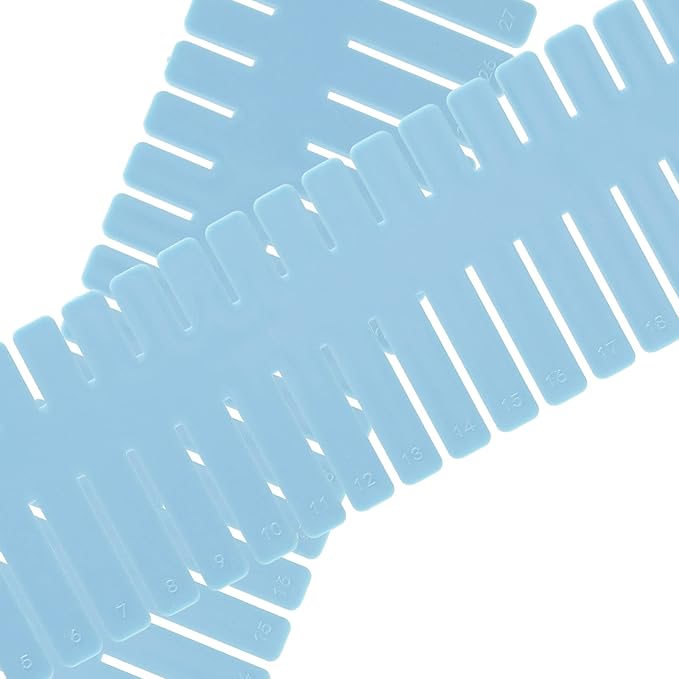JOIKIT 60 PCS Blue Plastic DIY Grid Drawer Dividers, Adjustable Organizer, Household Storage Makeup Socks Underwear Organizer