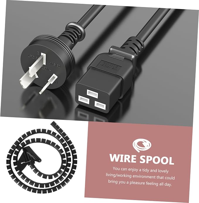 KALLORY Spiral Winding Pipe Flexible Wire Wrap Organizer Coiled Tube for Home Office Protects Cords from Pets Boys and Girls Spiral Wire Sleeves