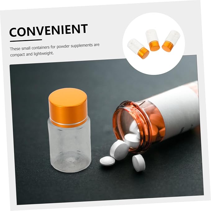 20pcs 30ml Plastic Pill Bottles with Airtight Lids for Medication and Pills, Multipurpose Medicine Storage Organizer, Leakproof Pet Containers for Travel and DIY Powder Storage