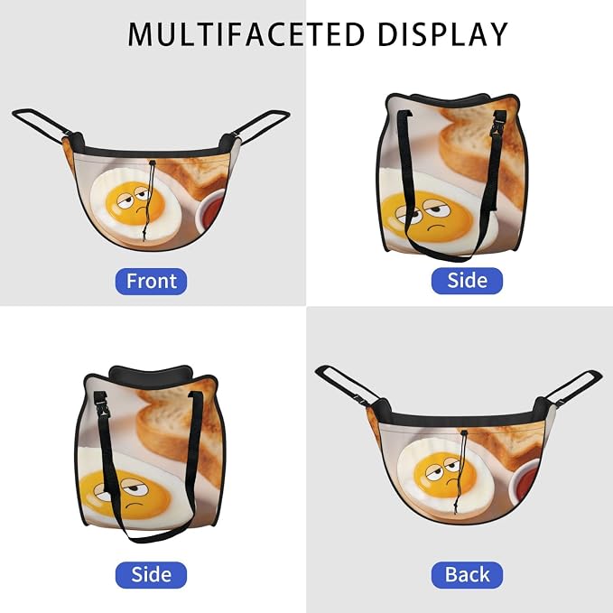 Egg Rolling Eyes Car Seat Organizer-Backseat Storage Bag for Travel | Waterproof Durable. Holds Snacks Gear Essentials. Fits Most Cars.
