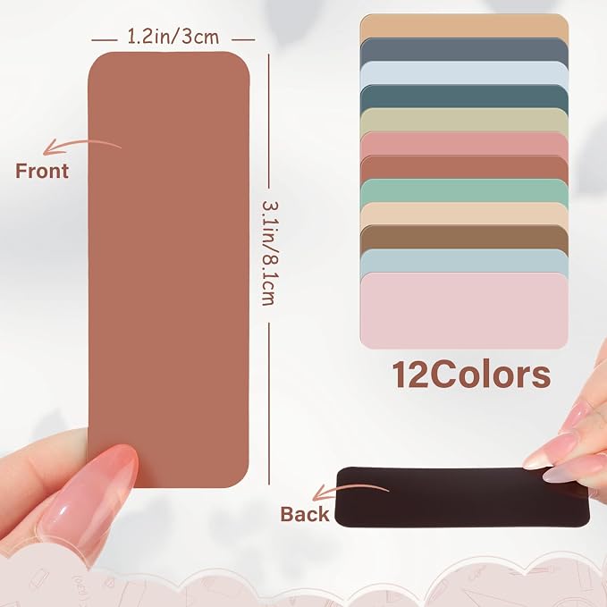 Ctosree 240 Pcs Dry Erase Magnetic Labels 3.2'' x 1.2" Reusable Magnetic Name Tags Blank Name Magnets Colorful Tag Stickers Strips for Whiteboard Locker School Office(Soft Color)