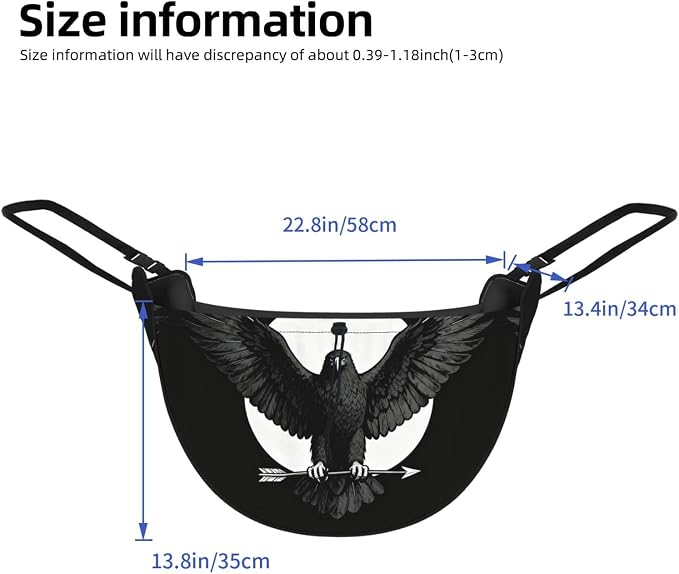 Black Eagle Wings Car Seat Organizer-Backseat Storage Bag for Travel | Waterproof Durable. Holds Snacks Gear Essentials. Fits Most Cars.