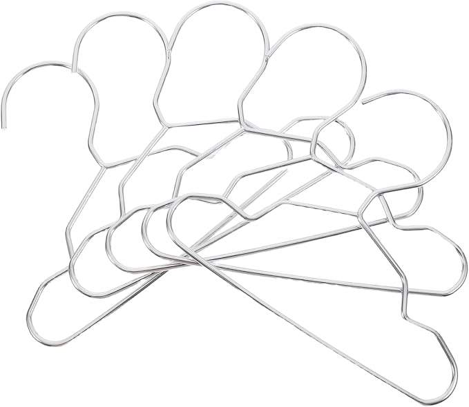 Luxshiny 10pcs Pet Hanger Steel Clothing Rack for Dogs Cats Space-saving Garment Drying for Pet Apparel Stylish Finish