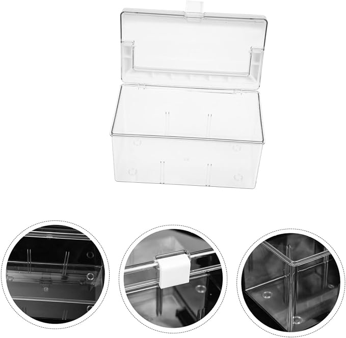 Portable First Aid Box Organizer with Handle PET Storage Case | Lightweight Multi Function Design, Travel and Camping Use, Body, Empty Kit Organizer