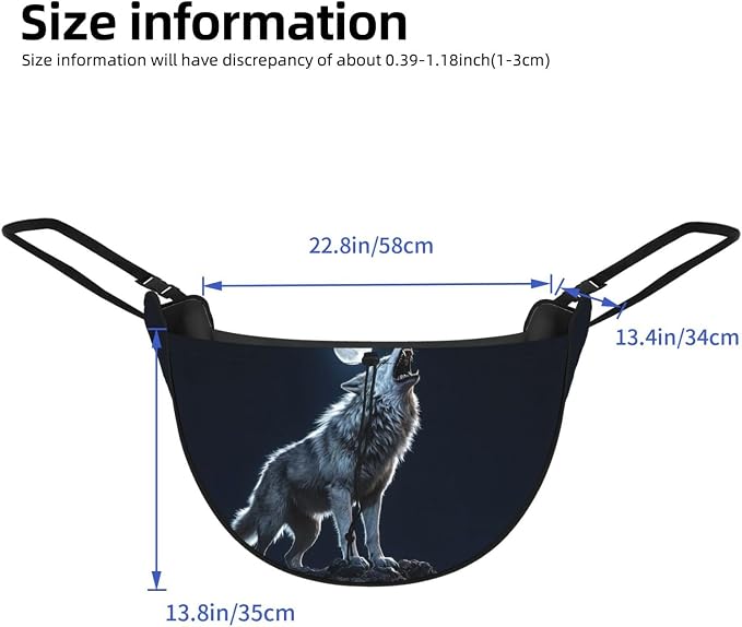 Wolf Howl Car Seat Organizer-Backseat Storage Bag for Travel | Waterproof Durable. Holds Snacks Gear Essentials. Fits Most Cars.