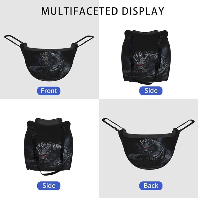 Black Dragon Car Seat Organizer-Backseat Storage Bag for Travel | Waterproof Durable. Holds Snacks Gear Essentials. Fits Most Cars.