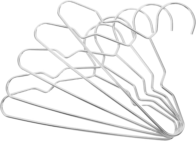 Cabilock 10pcs Sturdy Steel Pet Hanger Rack Small Hangers for Pet Clothing Storage Organizer for Cat Dog Doll Closet Dry Accessory