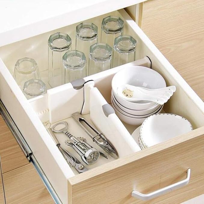 Drawer Divider Mager Adjustable Divider Can be Expanded, Can be Used in Bedroom, Bathroom, Closet, Wardrobe