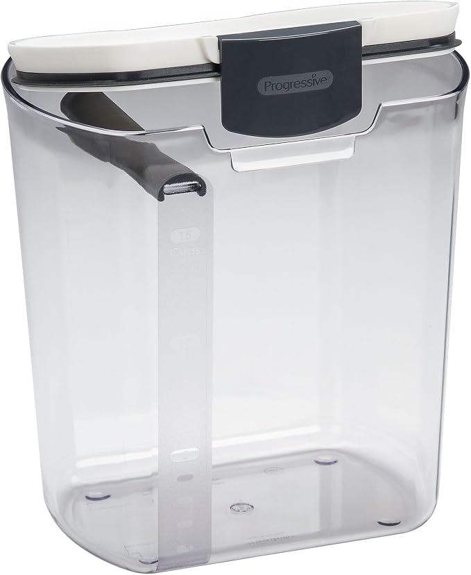 ProKeeper Flour Storage Container with Airtight Lid, 4-Quart Capacity | Includes Leveling Bar for Mess-Free Measuring, BPA-Free and Dishwasher Safe