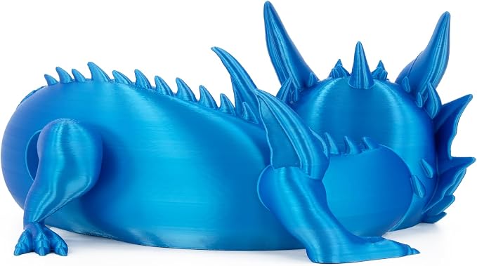 Dragon Stand for Echo Dot 4th/5th Gen, 3D Printed Dragon Amazon Echo Desktop Speakers, Holder for Echo Dot 5th Gen Echo Dot 4th Gen, Made in USA (Blue)