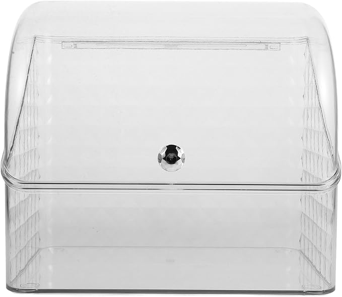 Makeup Organizer Box with Drawer, Pet Pp Desktop Dustproof Storage Case | Large Capacity, Elegant Luxury Style, Versatile Categorization, Cover