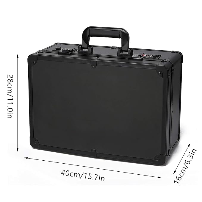 CNCEST Barber Carrying Case,Large Barber Beauty Salon Tool Kits Storage,Portable Travel Carry Case Hairdresser for Hair Stylist Pet Groomer (Black)