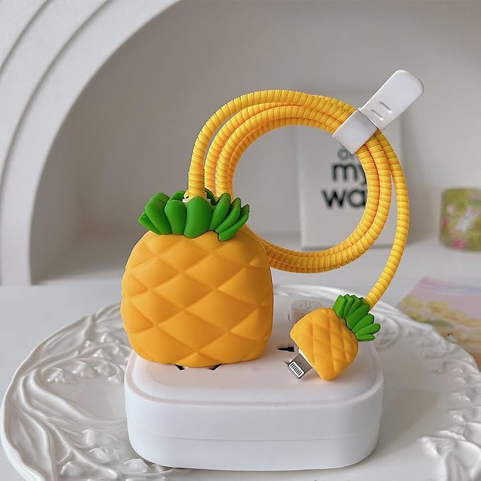 ZOSTLAND 5 in 1 DIY 18W 20W Heart Shape Protector Data Cable USB Charger Line Earphone Wire Saver Organizer Compatible with iPhone 11 12 13 14 15 Pro Max