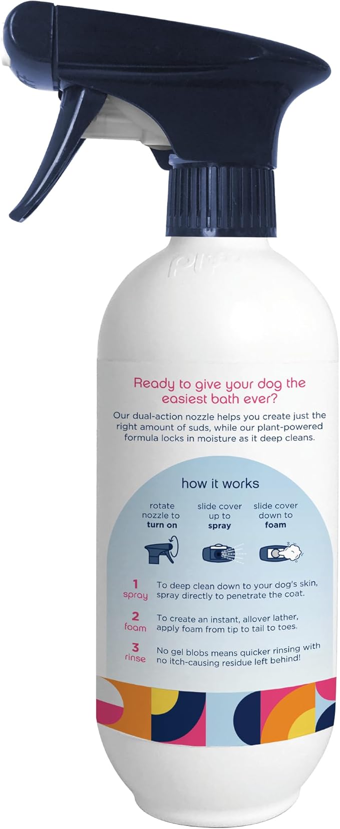 Pet Life Unlimited Dog Shampoo and Conditioner 2-in-1 Spray, 16 oz, Plant-Based, Vanilla Ginger Scent, Gentle Foaming Spray for Hydrating, Cleansing & Deodorizing, Made in USA (Pack of 2)