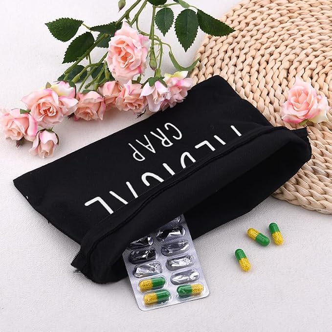 Sisadodo Charging Cable Organizer Travel Bag Toiletry Makeup Cosmetic Bags Medicine Med Toiletry Bag Pouch Diabetic Gifts Bags
