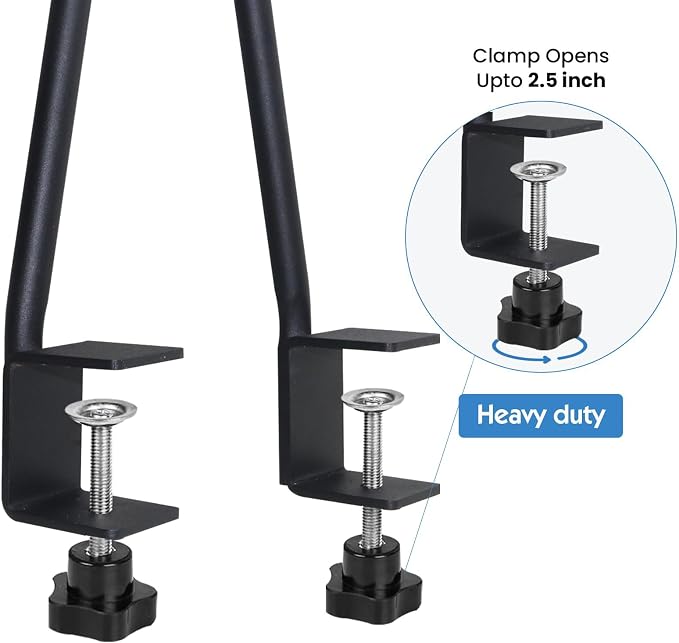 Adjustable Pet Grooming Arm with Clamp for Small & Medium Large Dogs,42.5" | Dog Grooming Arm,Grooming Loop & No Sit Haunch Holder Dog Grooming Station with Clamp for Home Use,Nail Trimming & Drying