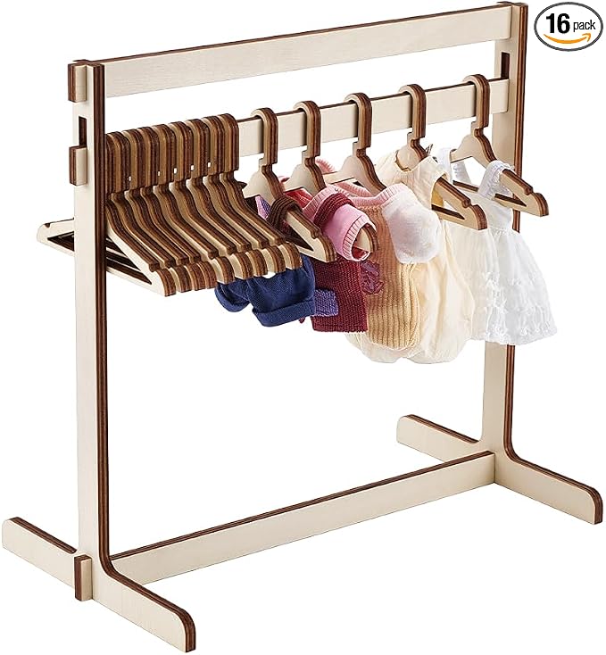 UNICRAFTALE 1 Set Mini Garment Rack Small Clothes Rack For Miniature Display