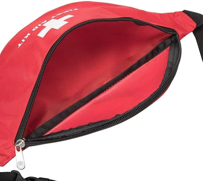 First Aid Empty Kit,Compact and Lightweight Waterproof First Aid Bag Empty with Zippered for Emergency at Home, Office, Car, Outdoors, Boat, Camping, Hiking(Bag Only) (2 Pack Fanny Pack)