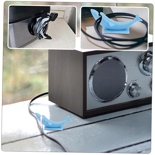 Hemoton 2pcs Cable Cord Organizers Adhesive Animal Shape Cord Holders for Home Office