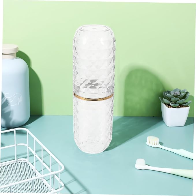 DECHOUS Travel Toothbrush Kit Toothbrush Holder Toothpaste Carrying Case Portable Brush Organizer for Travel